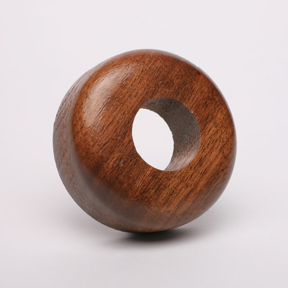Rosette pour radiateurs en bois véritable sur des tubes d'un diamètre de 18mm noyer