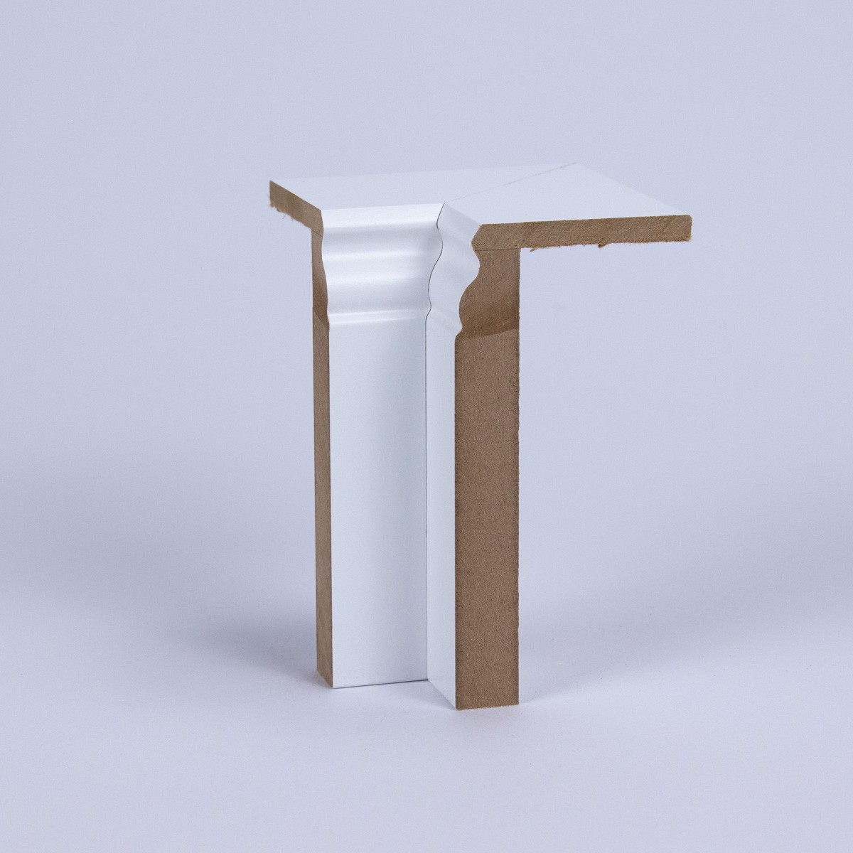 Angle intérieur pour revêtement de tuyau de chauffage Profil Berlin 120 mm blanc