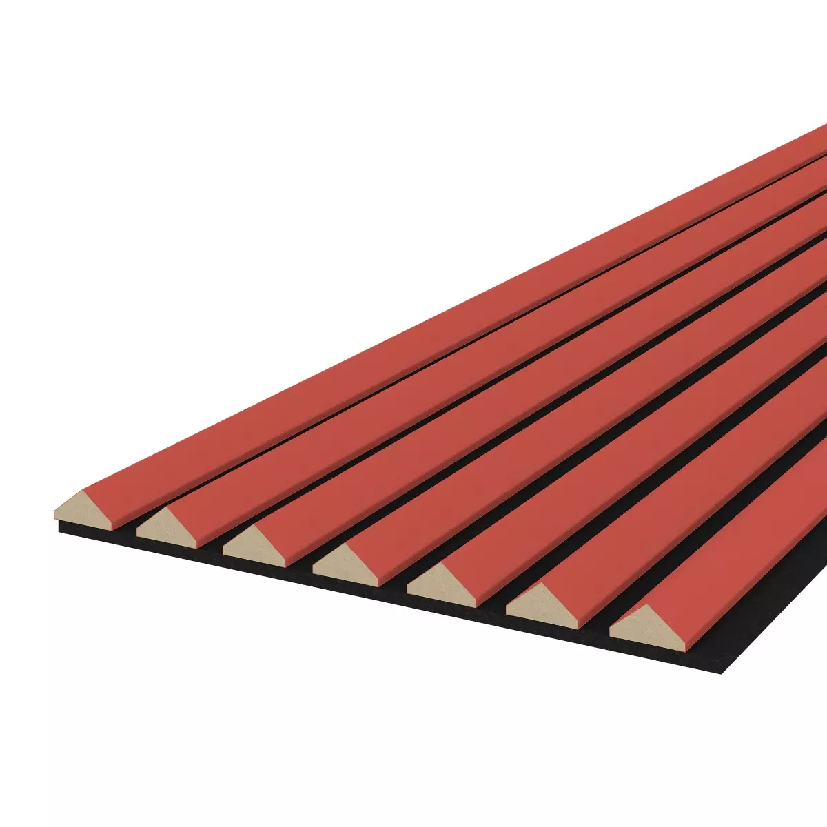 Akustikpaneel K2 - Filzfarbe Schwarz 2600x400mm - verschiedene Farben