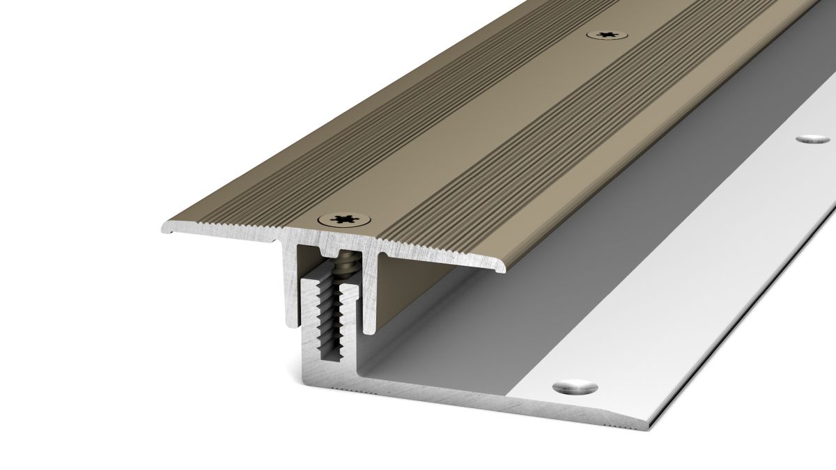 Prinz LPS 220 profilé de transition 34 mm - N° 230 - Acier inoxydable mat - 270 cm
