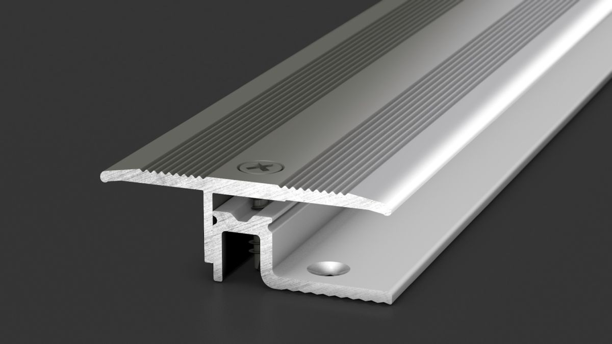 Prinz PS 400 profilé de transition 39 mm - N° 424 - Acier inoxydable poli - 100 cm