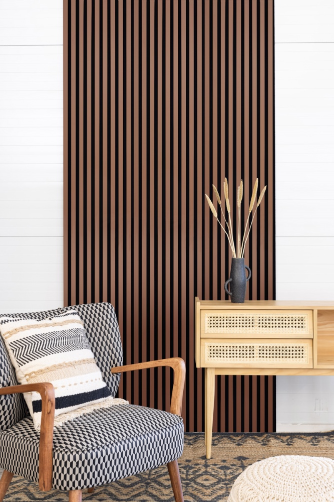 Panneau acoustique Acoustic+ Autumn 3000 x 400 mm - feutre acoustique noir