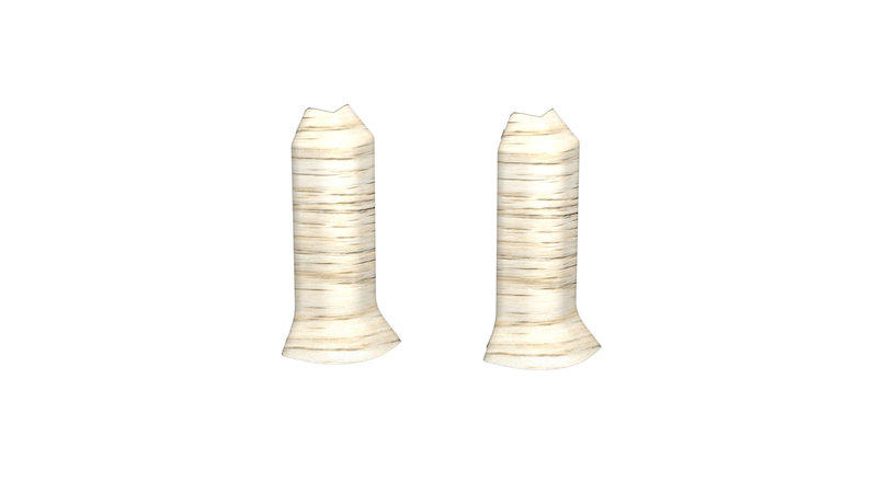 Prinz angles extérieurs - Plastique. pour hartschaum-plinthe 60 mm. - N° 811 - Oak graceland