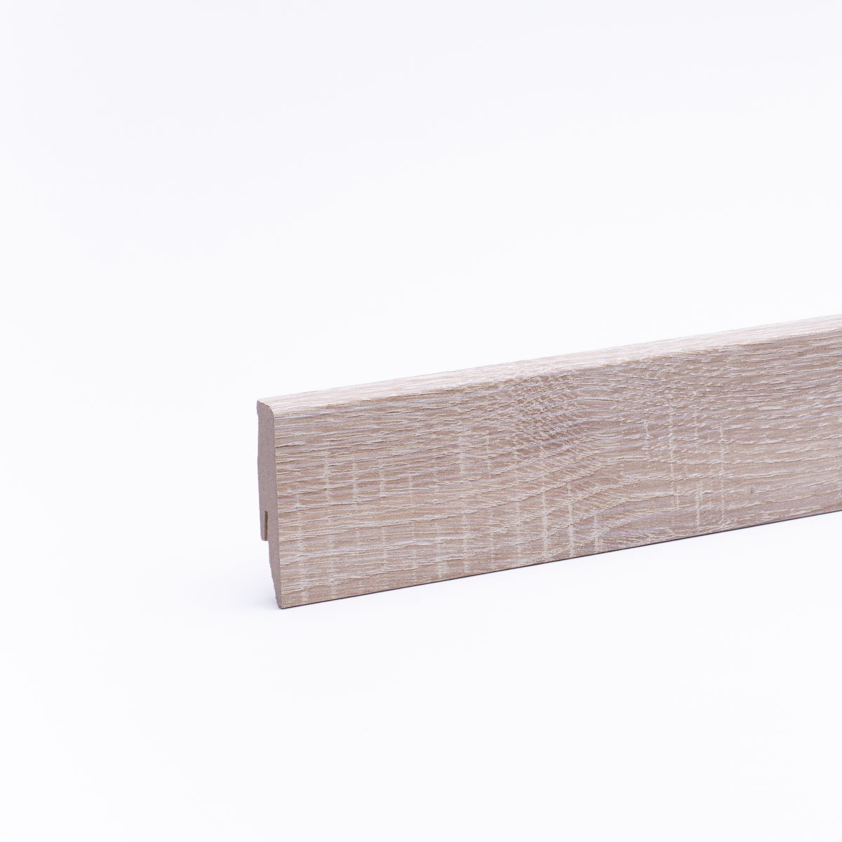 Plinthe aspect bois 60 mm chêne blanchi