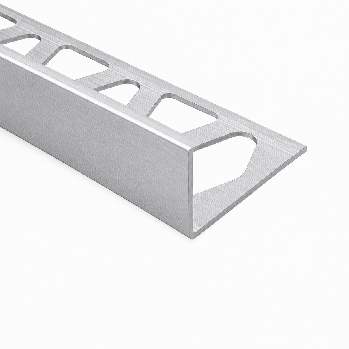 Profilé pour carrelage en aluminium bord de finition argentê 8 mm
