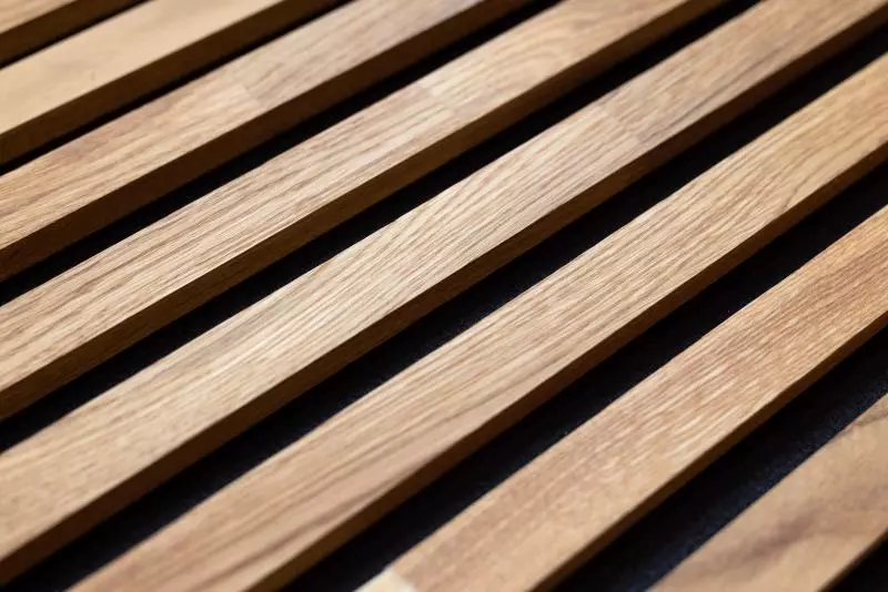 Massivholz Akustikpaneele 800 x 400 mm Eiche natur - geölt