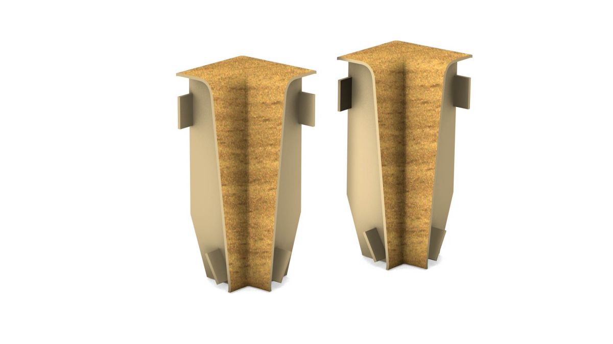 Prinz angles intérieurs pour MDF-sockeleiste 18 x 58 mm n° 809. - Hêtre