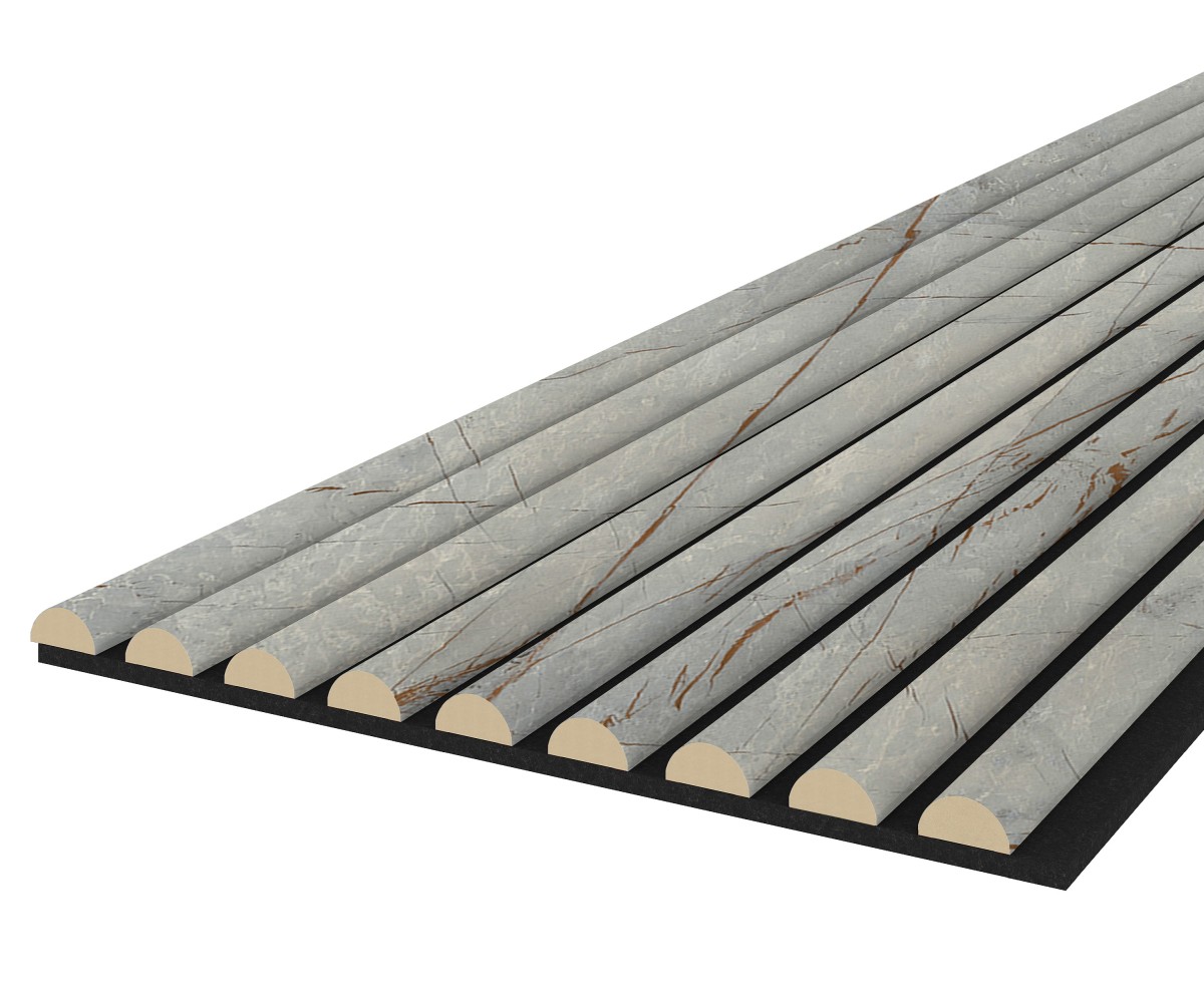 Échantillon WAVE - Golden Stone - Feutre acoustique noir