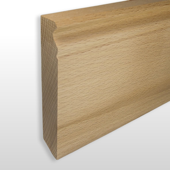 Plinthe Berlinoise Profil 120mm - Hêtre brut