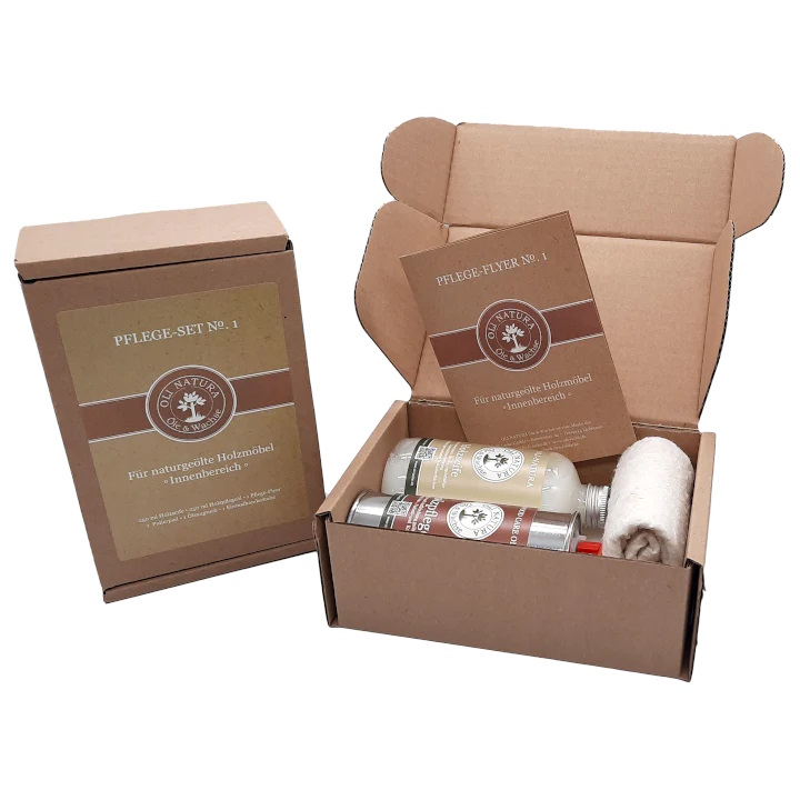 OLI NATURA Kit d'entretien No.1 avec huile d'entretien du bois