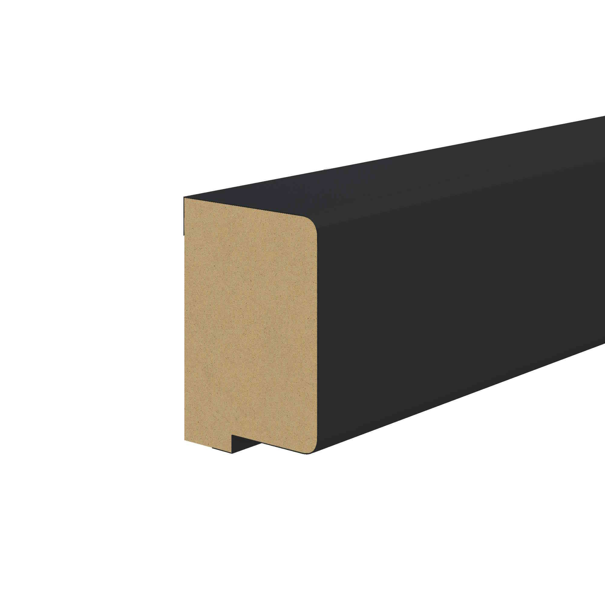 Abschlussleiste für Akustikpaneele 400 x 2600 mm -  Schwarz