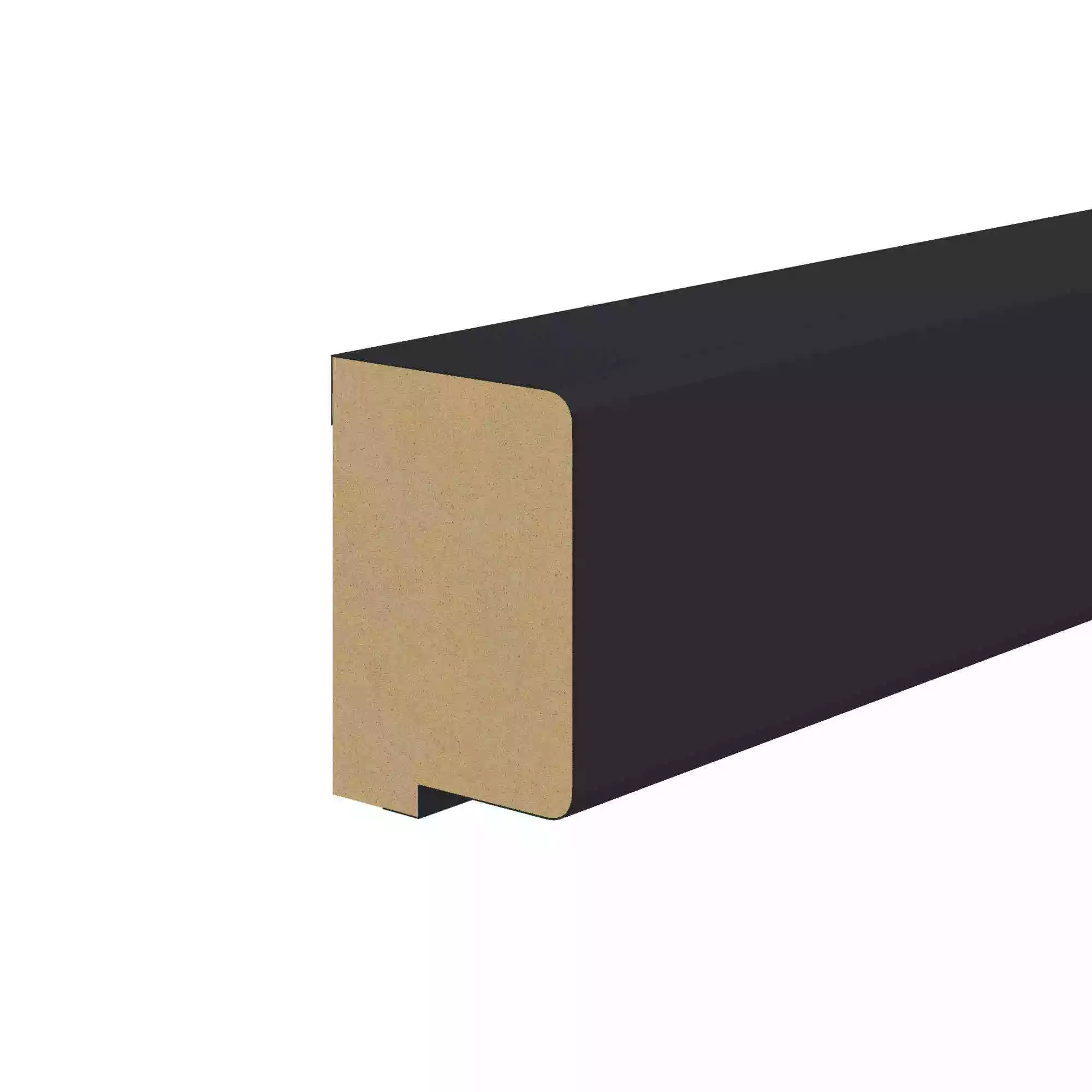 Abschlussleiste für Akustikpaneele 400 x 2600 mm -  Schwarz