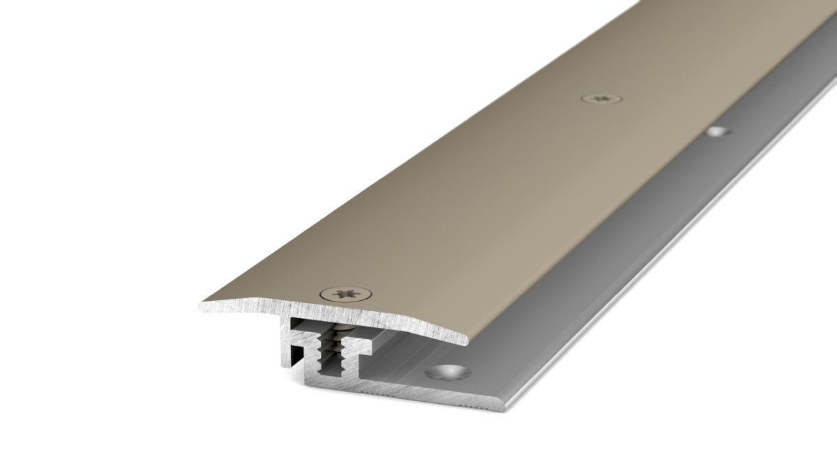 Prinz LPS design profilé de transition 27 mm - N° 326 - Acier inoxydable mat - 100 cm
