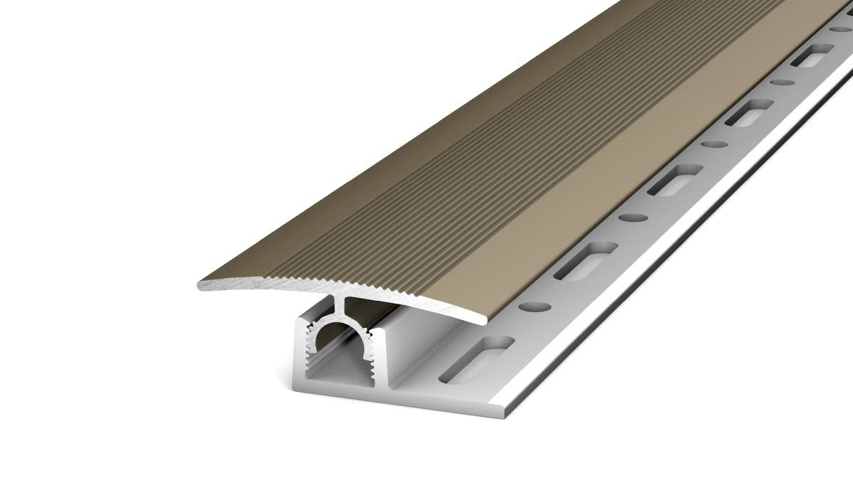 Prinz PROFI-TEC JUNIOR profilé de transition 33 mm - N° 316 - Acier inoxydable mat - 270 cm