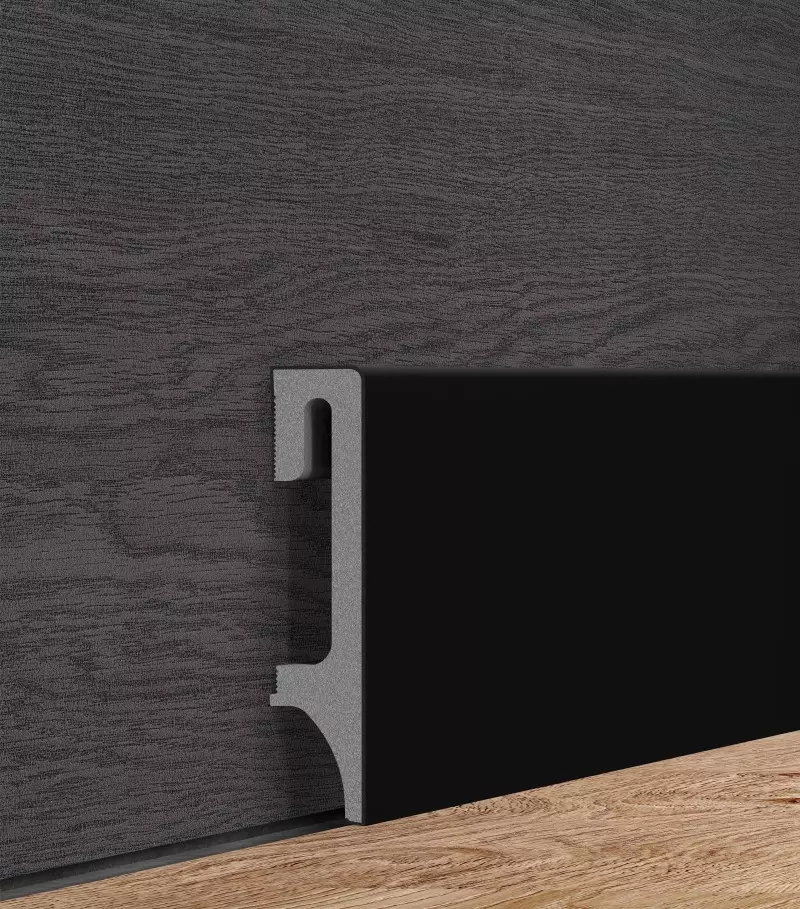 Sockelleiste Espumo ESP206 - 80 mm Schwarz
