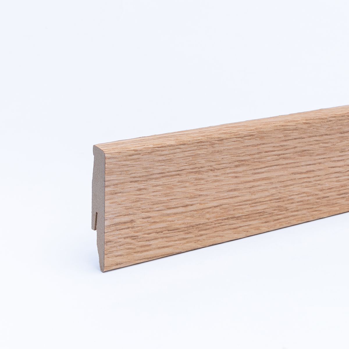 Plinthe placage en bois véritable chêne huilé 60 mm