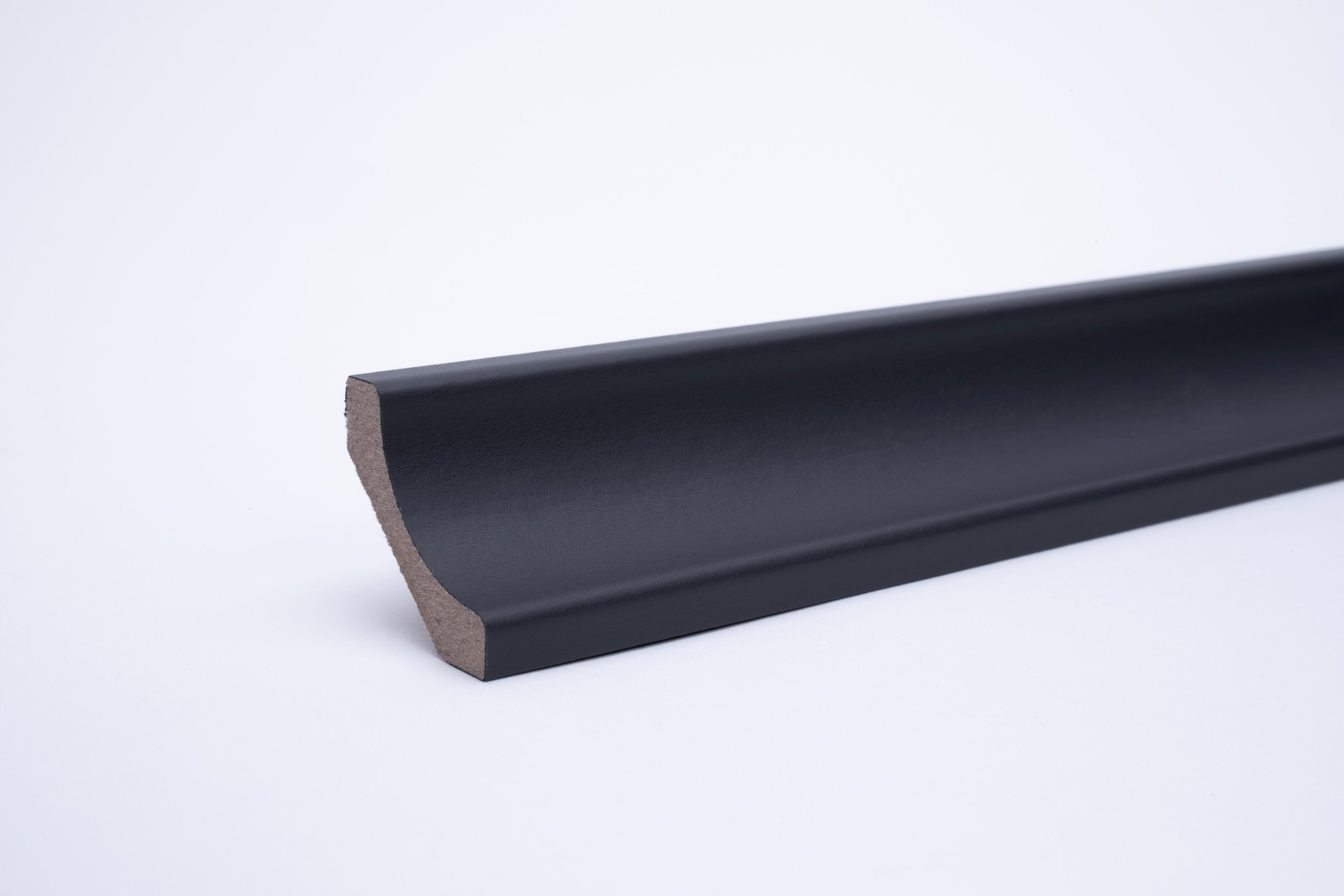 Plinthe de gorge creuse MDF Gris 22 x 22 x 2600 mm