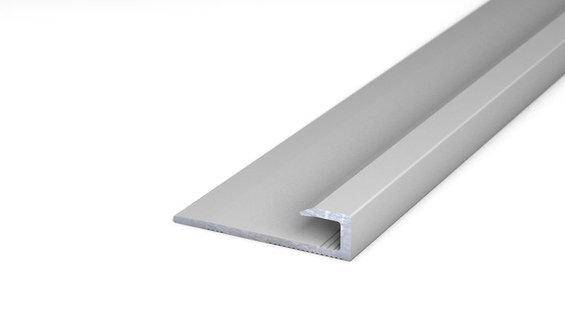 Profilé de finition en aluminium n° 212. 27 x 6,4 mm - Argent 270 cm