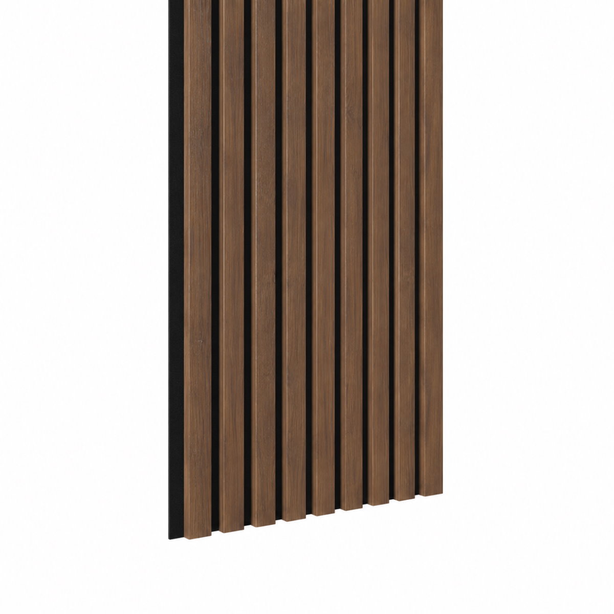 Pannello acustico Acoustic+ Rovere scuro 2600 x 400 mm - Feltro acustico nero
