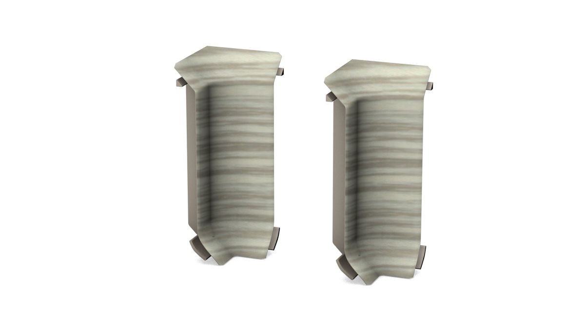 Prinz angles intérieurs - Plastique. pour hartschaum-plinthe 60 mm. - N° 811 - Chêne gris
