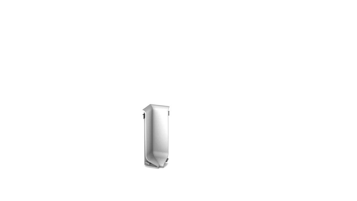 Prinz alu-angle intérieur pour plinthe n° 371 - Argent