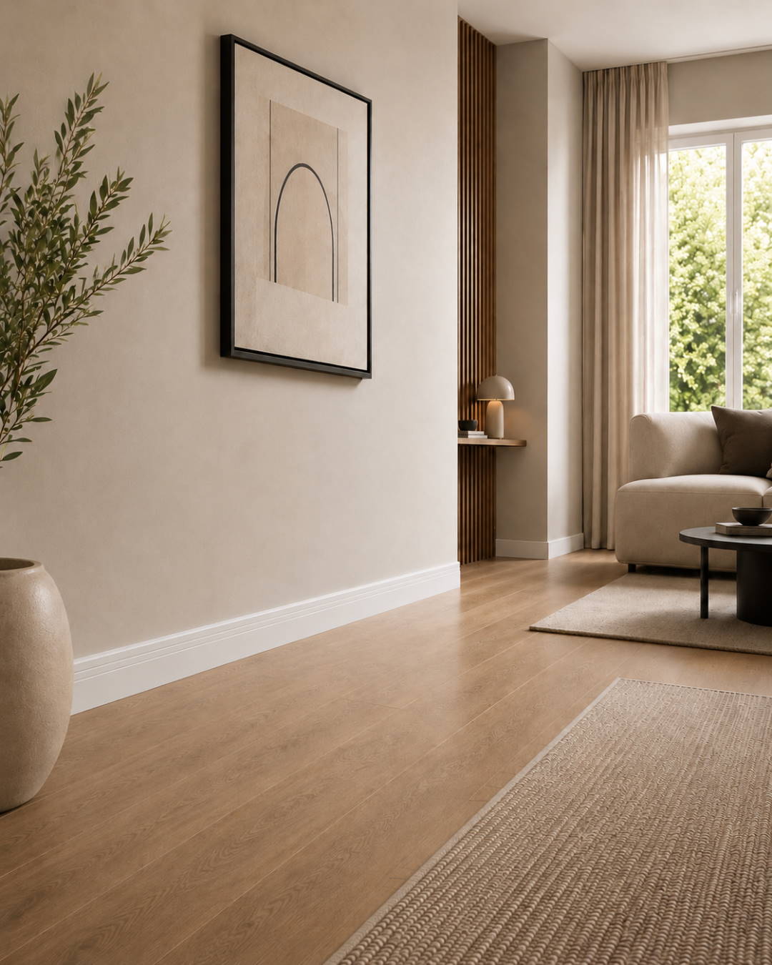 Rodapié Cottbusser perfil 80 mm MDF - blanco
