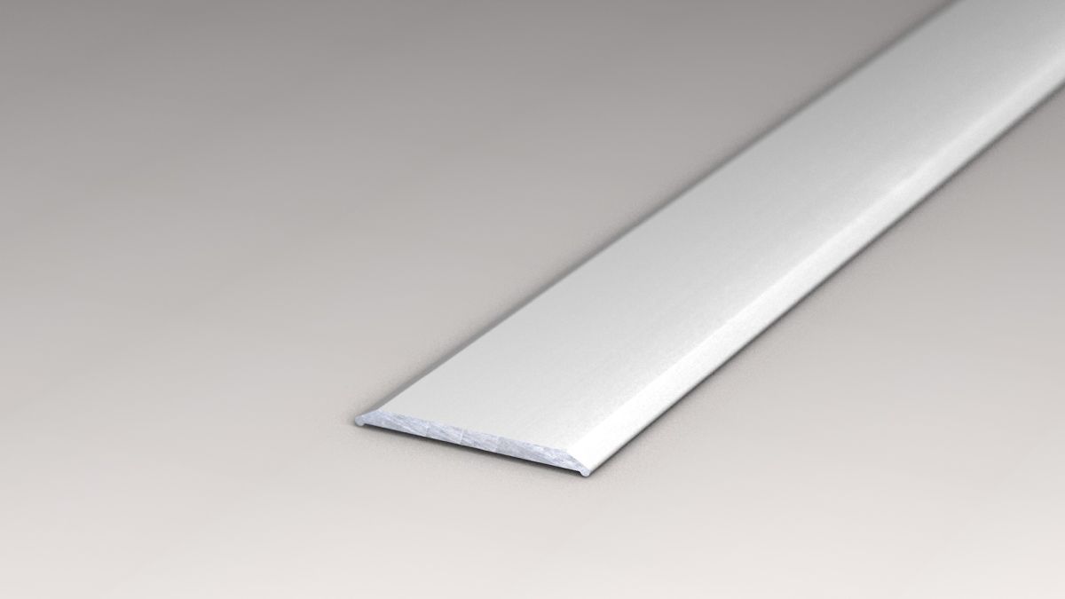 Profilé de transition 24 mm autocollant  Argent - 2,70 m