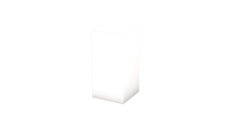 Prinz PVC-cornière de protection d’angle 20 x 20 mm - N° 804 - Blanc - 250 cm