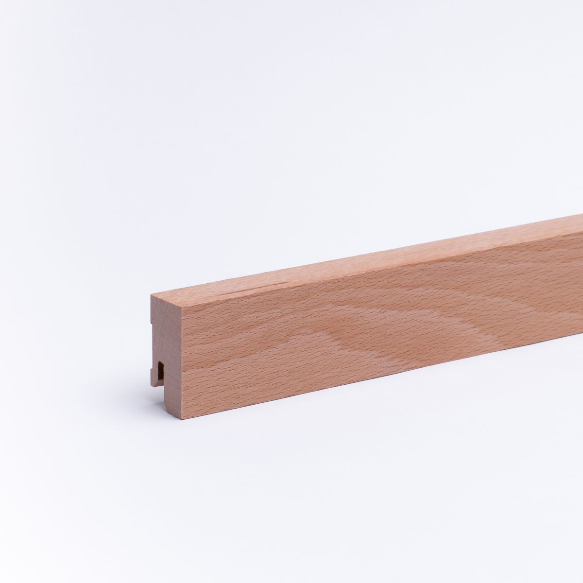 Plinthe carrée en bois massif 40 mm - hêtre huilé