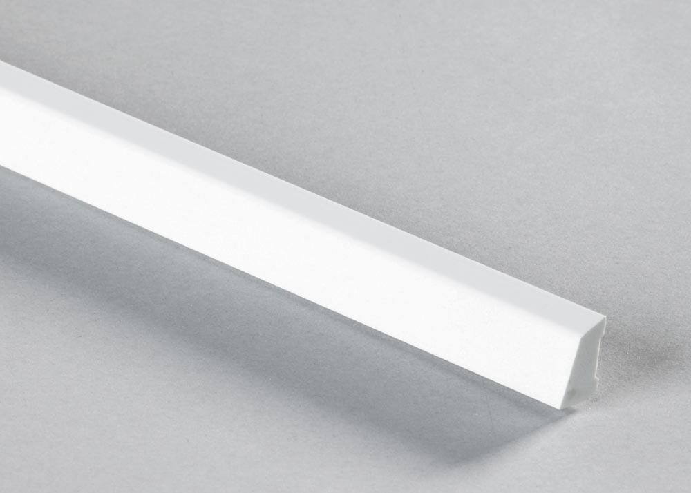 Baguette universelle 10 x 16 mm blanche - autocollante