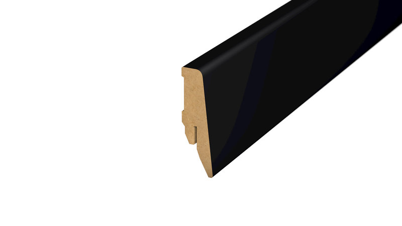 Prinz MDF-plinthe 18 x 58 mm - N° 809 - Noir - 250 cm