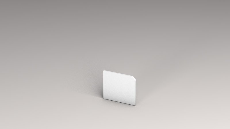 Prinz endkappe pour LED-treppenkante n° 219 - Argent