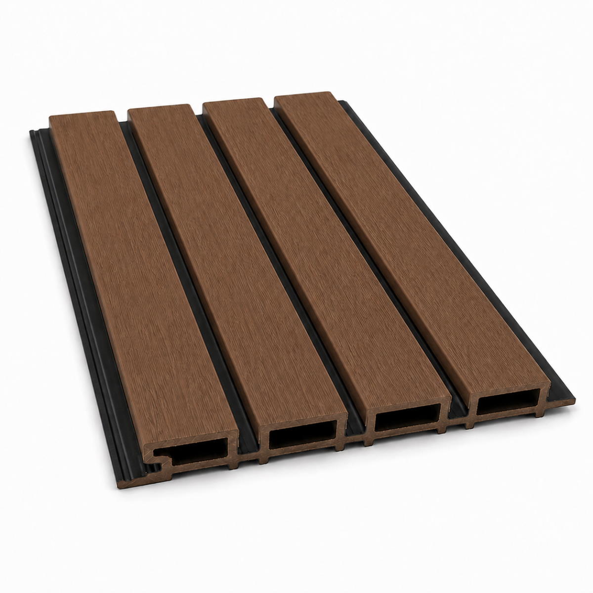 Muestra | Panel de pared para exteriores de WPC - Marrón