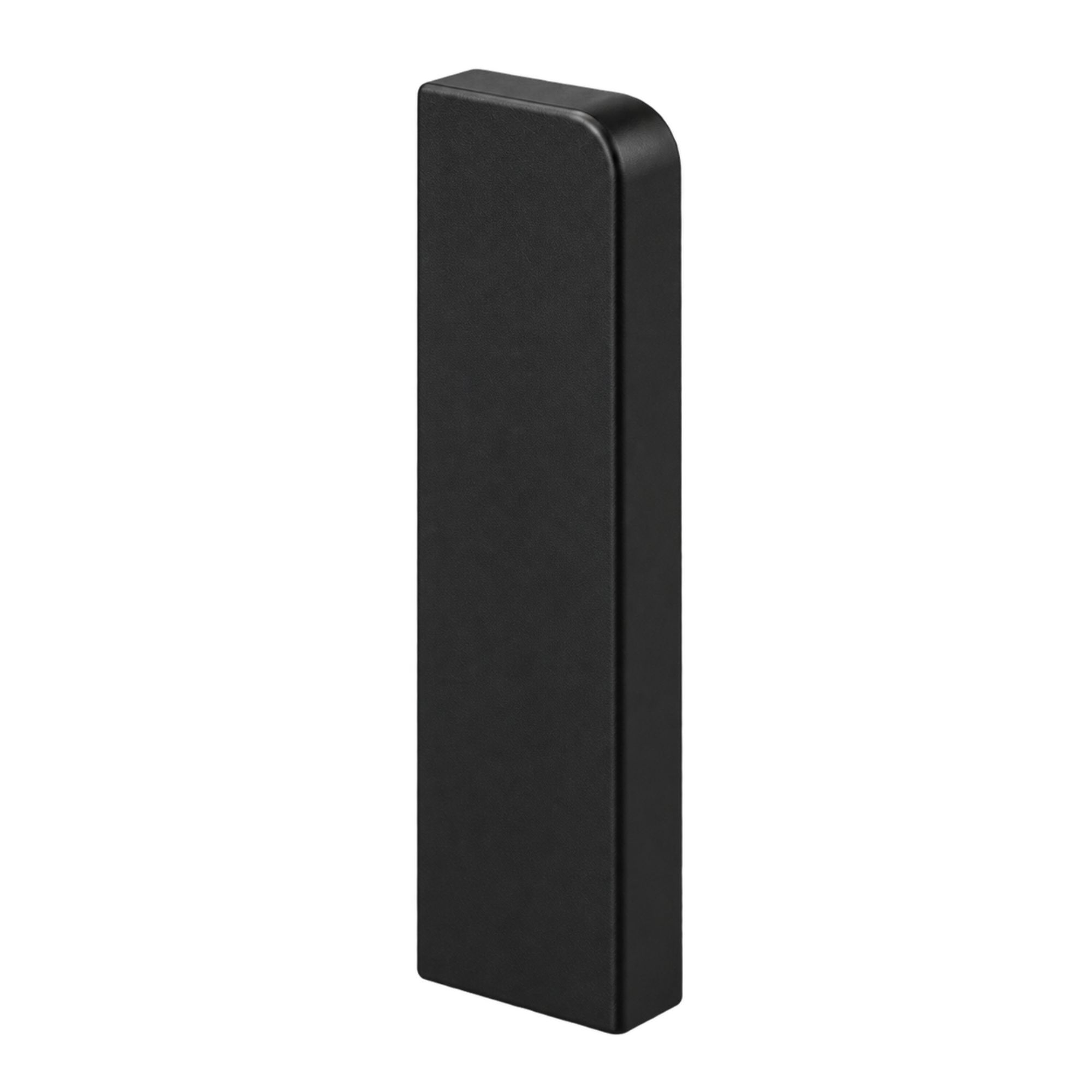 Embout gauche pour plinthe Pure-Flex de 80 mm, noir profond