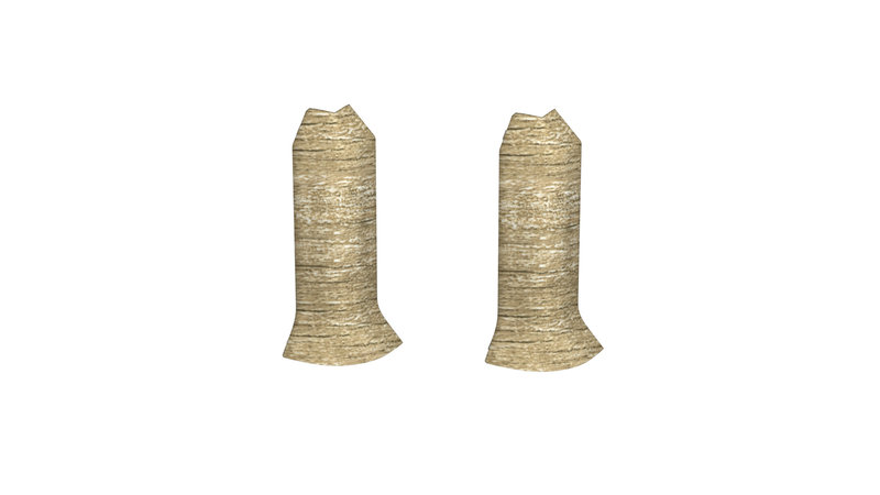 Prinz angles extérieurs - Plastique. pour hartschaum-plinthe 60 mm. - N° 811 - Oak rusty