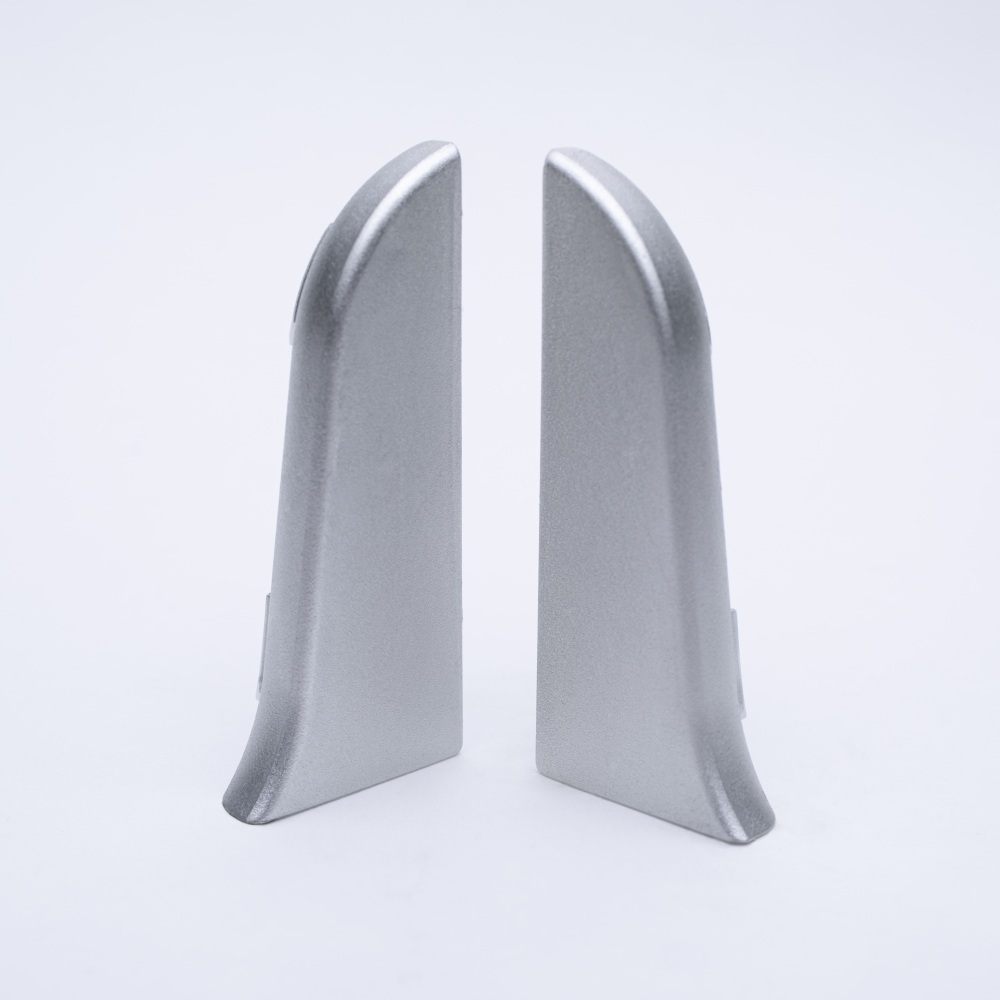 Embouts pour plinthes en métal Aluminium brossé