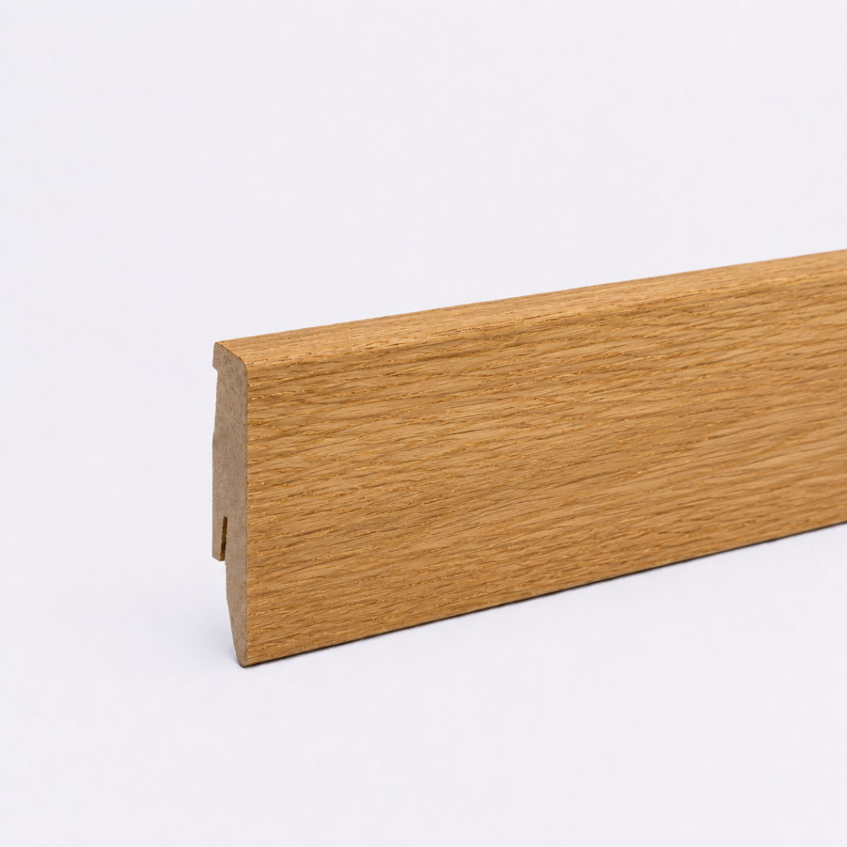 Rodapié enchapado 60 mm, roble aceitado