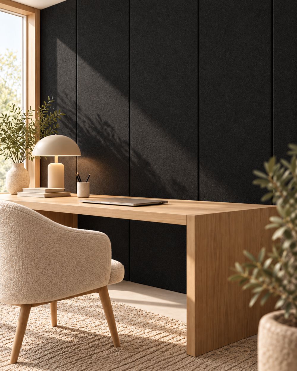 Felt black 2600 x 400 mm
