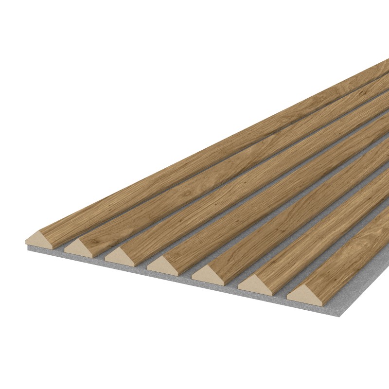 Akustikpaneel K2 - Filzfarbe Grau 2600x400mm - verschiedene Farben