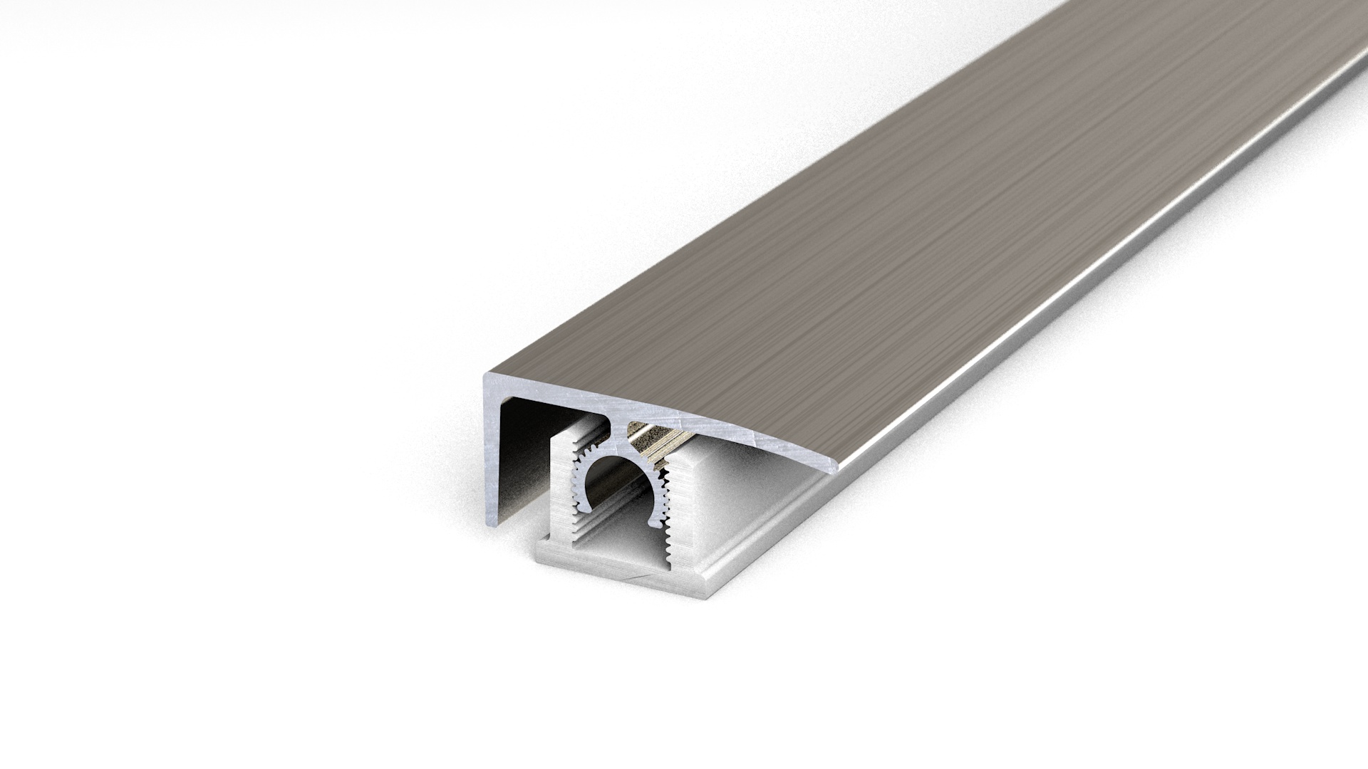 Prinz PROFI-TEC CORE profilé de finition 26 mm - N° 337 - Acier inoxydable brossé - 200 cm