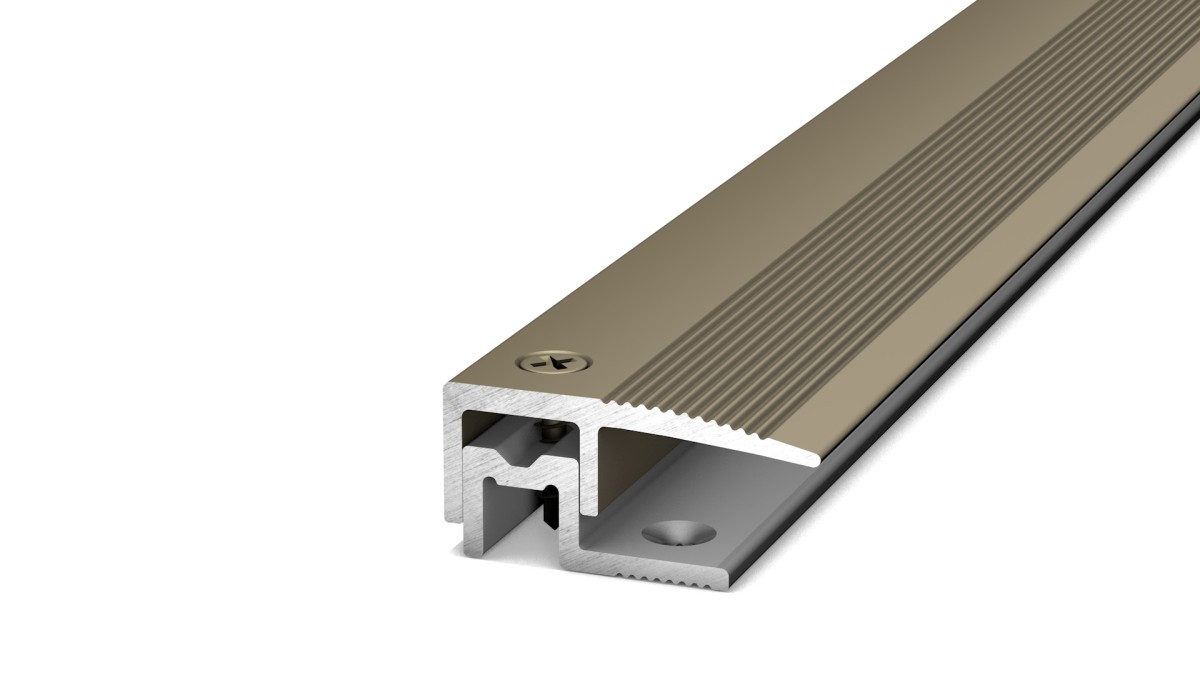 profil d'extrémité acier inoxydable mat 2,70m