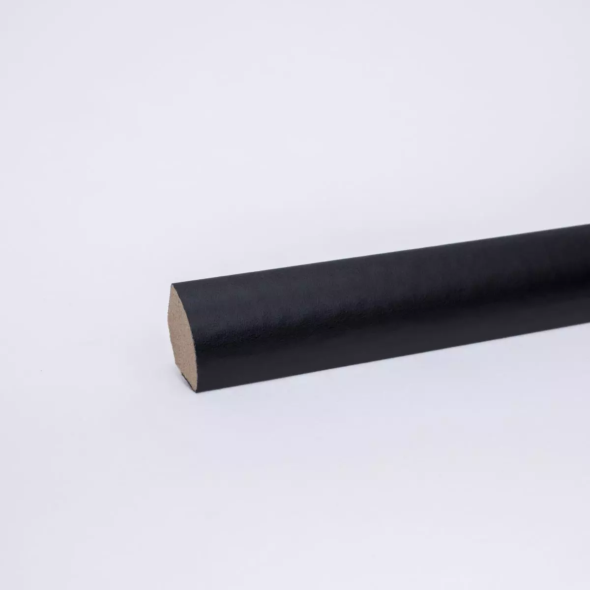 Viertelstableiste auf MDF-Träger schwarz