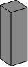 Angolo esterno listello in metallo CULTUS 45 - nero