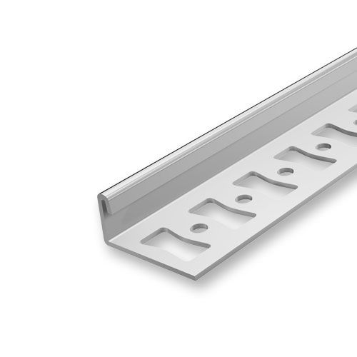 Profilé pour carrelage en aluminium bord de finition argentê 10 mm